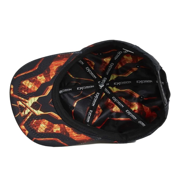 SOLD- NWT- Excision ‘Apex' Snapback - Black/Orange - Picture 4 of 8